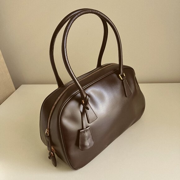 Authentic Prada Bowling Bag with documentation and dust bag - Picture 1 of 11